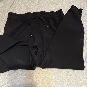 Black Lululemon joggers size 8